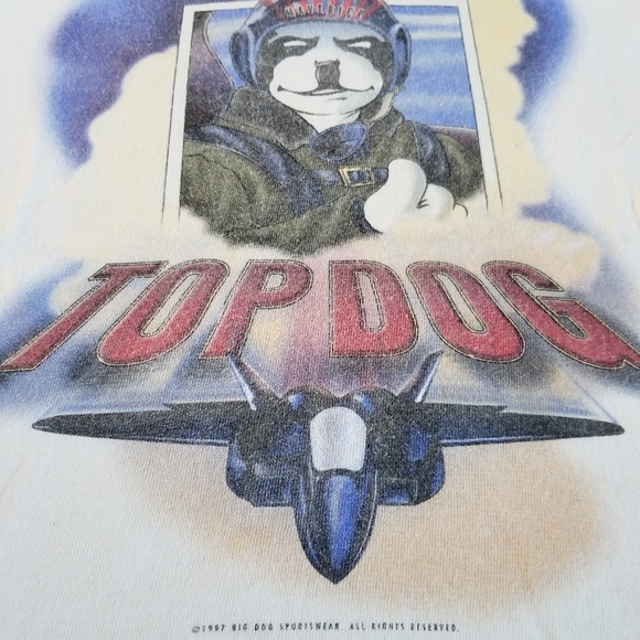 Little Big Dogs T-shirt Top Dog Pilot Kids 8/10USA - Picture 2 of 9
